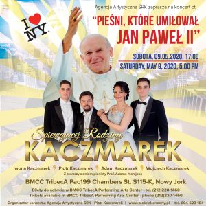 JAN PAWEL II - Cancelled @ Tribeca Performing Center